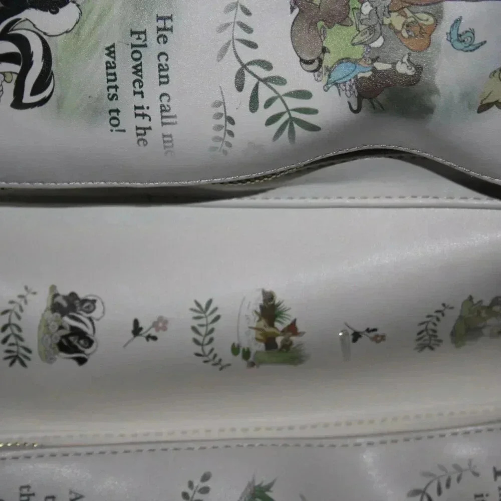 LOUNGEFLY DISNEY CLASSIC BOOKS BAMBI COVERTIBLE CROSS BODY BAG RARE NWT - Picture 7 of 16